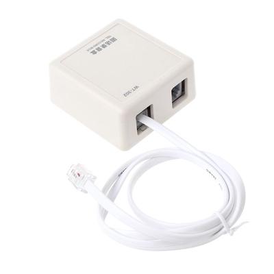 1pc Dual Telephone Surface Wall Mount Phone Jacks Outlet Connector 4C RJ11 EC