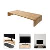 Bamboo Monitor Stand Computer Screen Riser Laptop Holder Desktop Ganizer Steel Stand Wood Desktop Accessory Space Saver