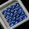 16 PCS Natural Sapphire Gemstone CERTIFIED 5 MM Ceylon Blue Round Cut Lot new23 008 003 002