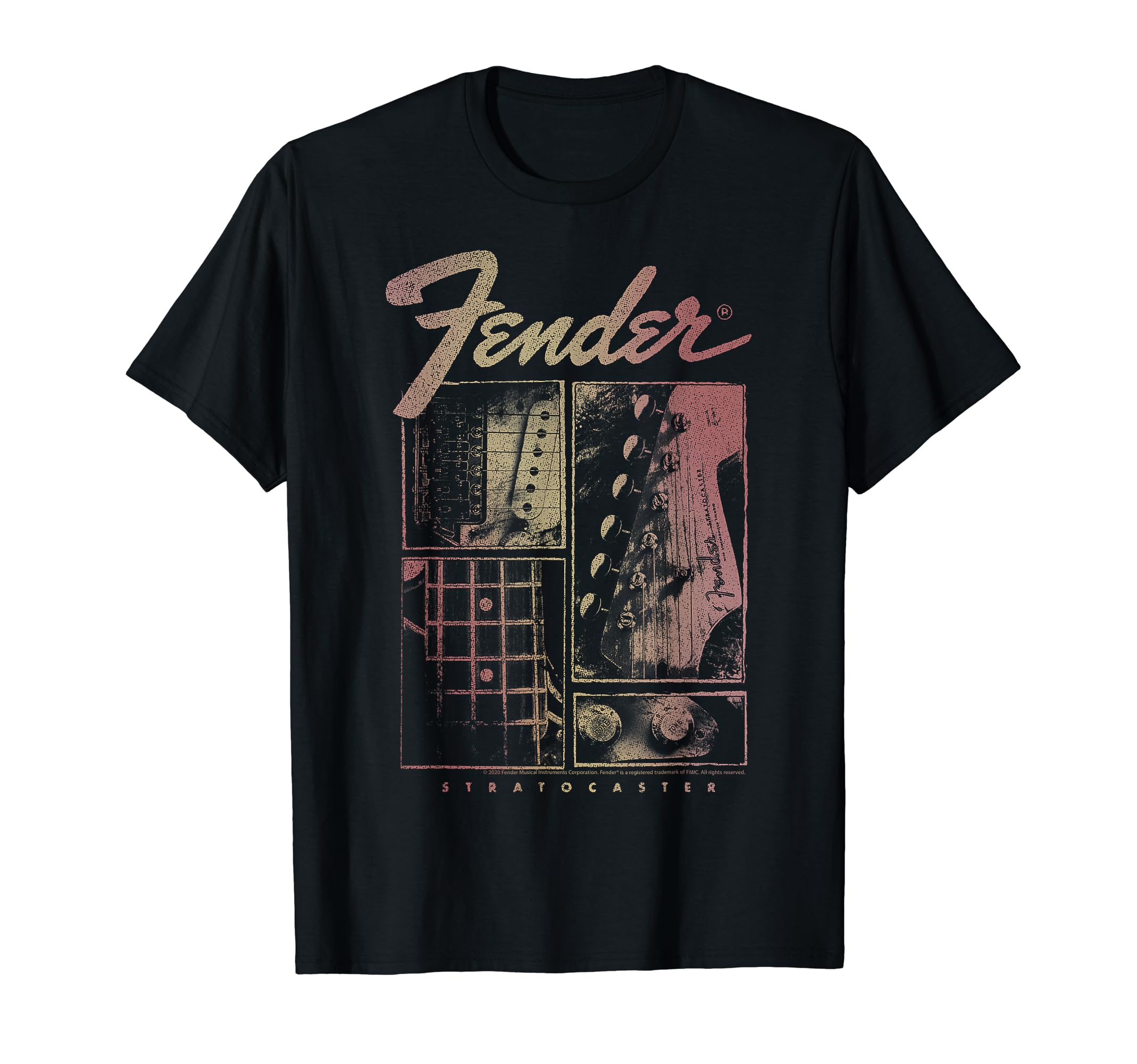

Fender Stratocaster Panels T-shirt чорний