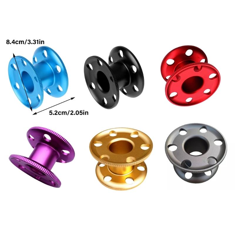Snorkeling Diving Finger Spool Rope Reel Diving Finger Reel Aluminum Diving Fishing Reel Scubas Diving Spool Finger Reel
