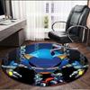 Sonic Print Round Rug, Washable Floor Carpet, For Entryway Dorm Laundry Room Office Study, Home Decor Birthday Christmas Gift