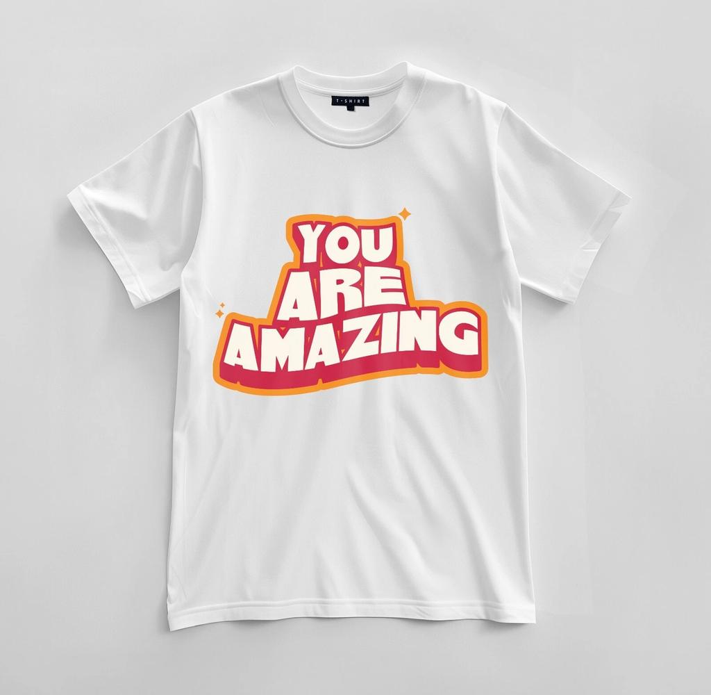 Custom You Are Amazing Graphic T-shirt Design Unisex Jersey Short Sleeve Tee