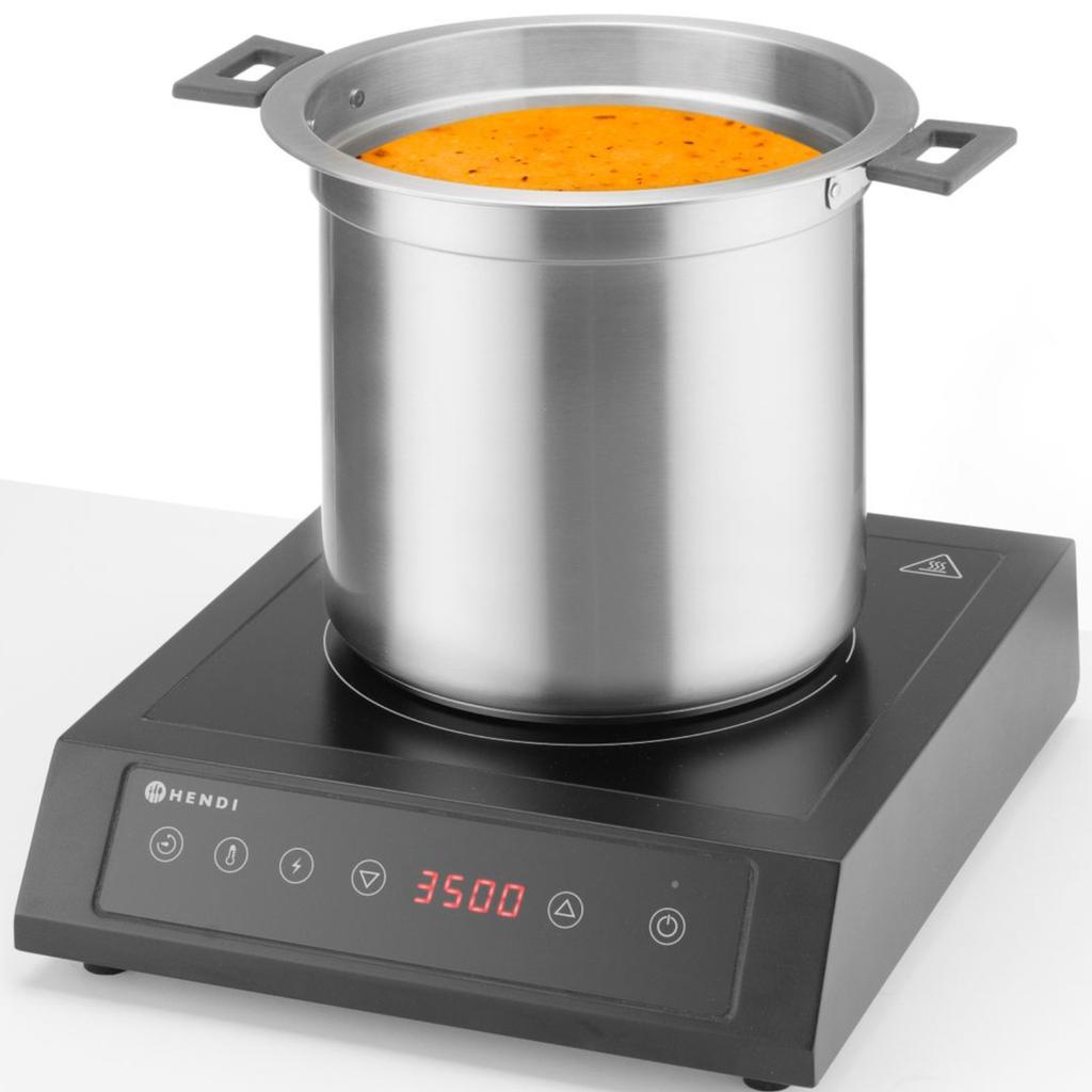 Kociołek termos do zupy elektryczny WATERLESS 10 l 450 W - czarny
