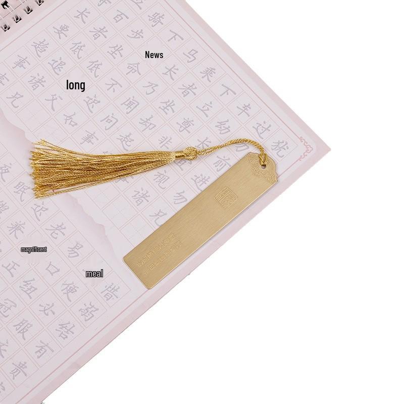 Zhi Hui Custom Metal Bookmarks - Tassel and Antique Style with Baking Varnish Finish, Personalized Logo Option for Journal Books