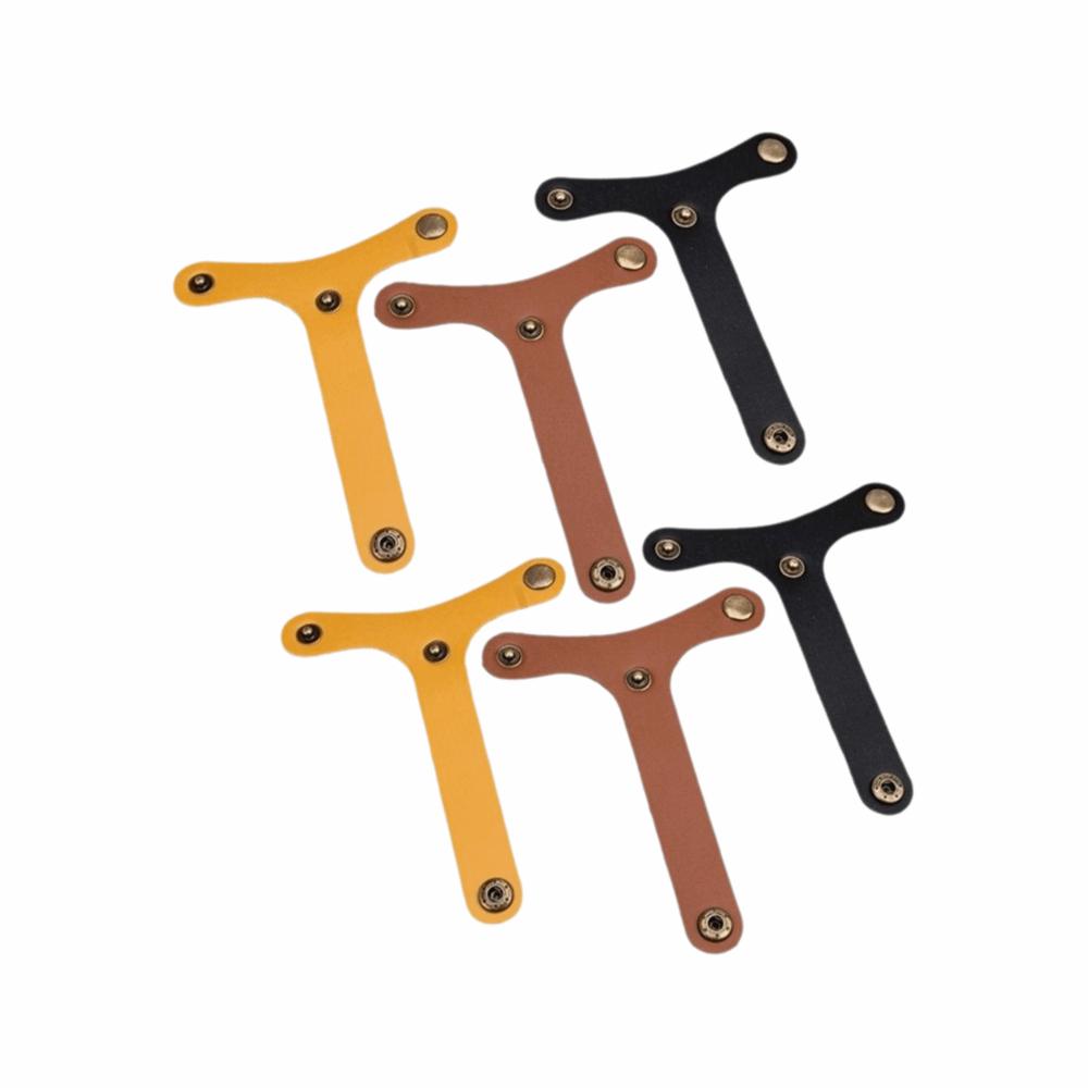 6pcs/set Leather Hook Baggage Organizer Belt Buckles Adjustable Travel Accessories Backpack