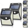 [Set of 6] ZEEFO 222 LED Sensor Solar Light, Outdoor, Motion Sensor, Automatic OnOff, Waterproof, Garden Light, Wide Angle, Lantern, Wall-Mounted