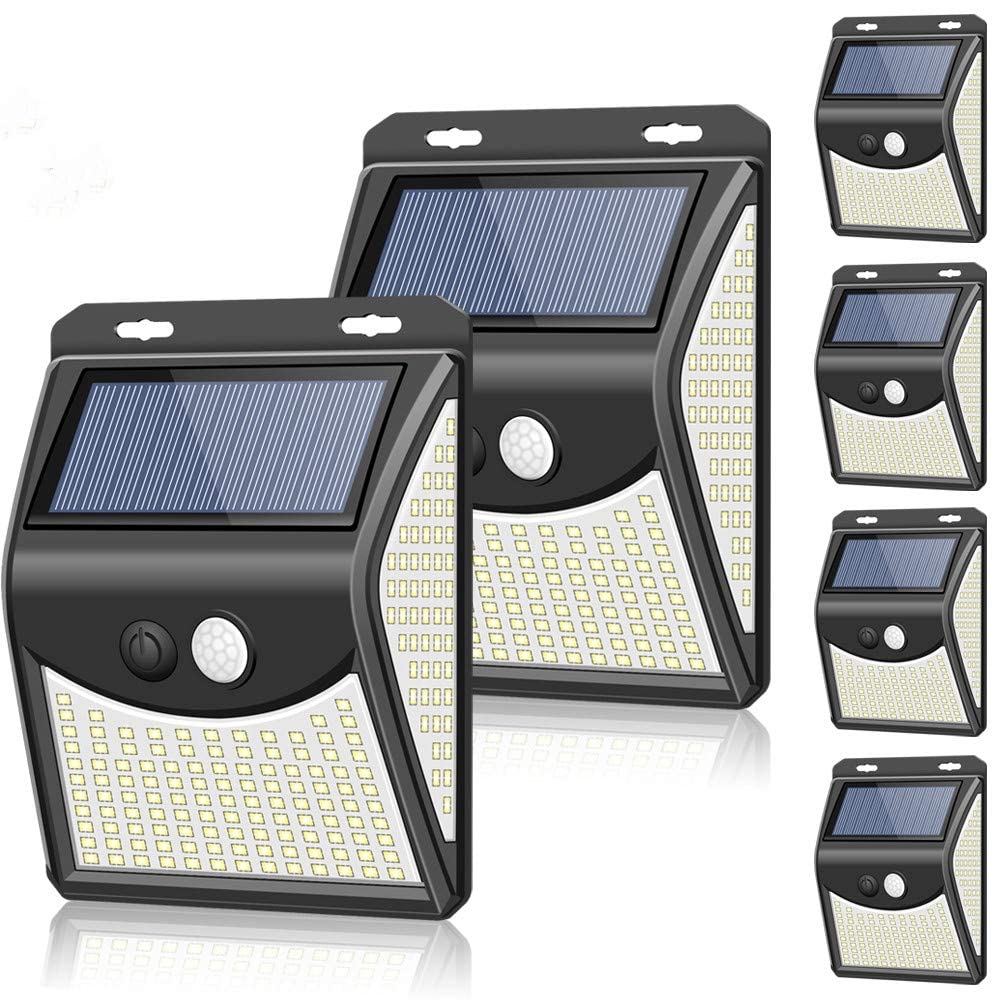 

[Set of 6] ZEEFO 222 LED Sensor Solar Light, Outdoor, Motion Sensor, Automatic OnOff, Waterproof, Garden Light, Wide Angle, Lantern, Wall-Mounted