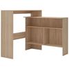 VidaXL Table de bar avec 2 dessus de table Chêne 130x40x120 cm 280219