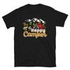 Happy Tent Camper Vintage Design Camping Novelty T-Shirt