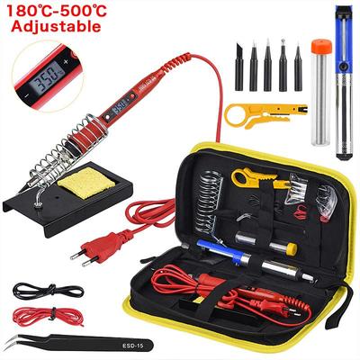 Kit saldatore JCD 80W Display digitale LCD Strumenti di riparazione saldatura a temperatura regolabile 220V