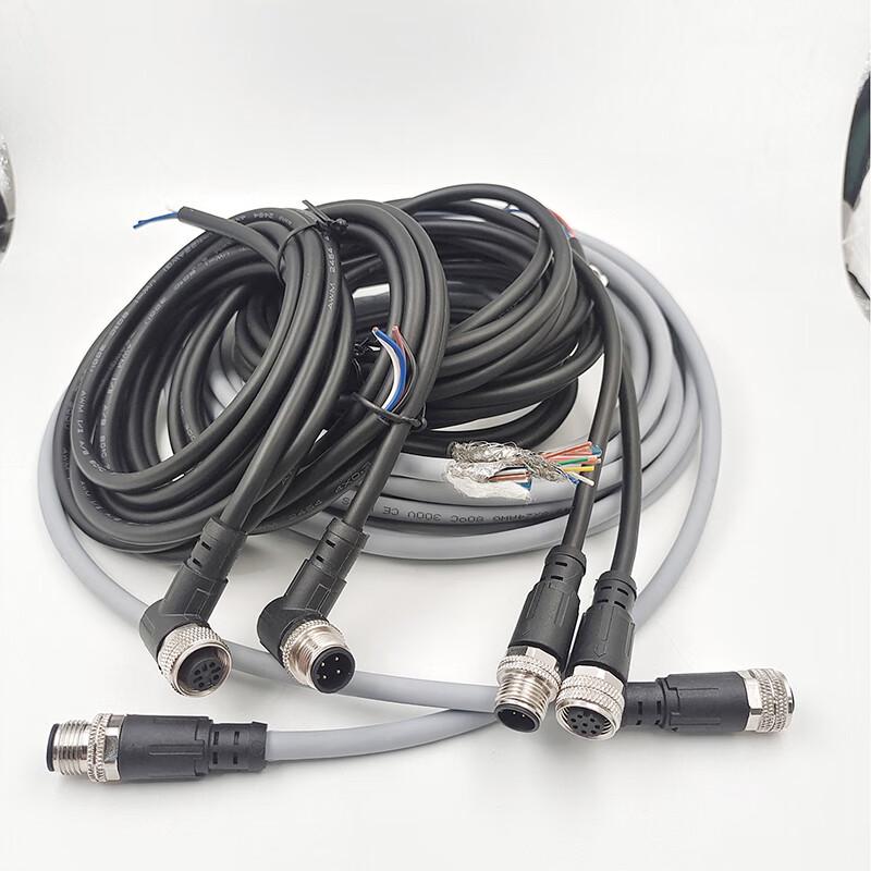 Wodoodporny kabel z 8-pinowym złączem czujnika M12