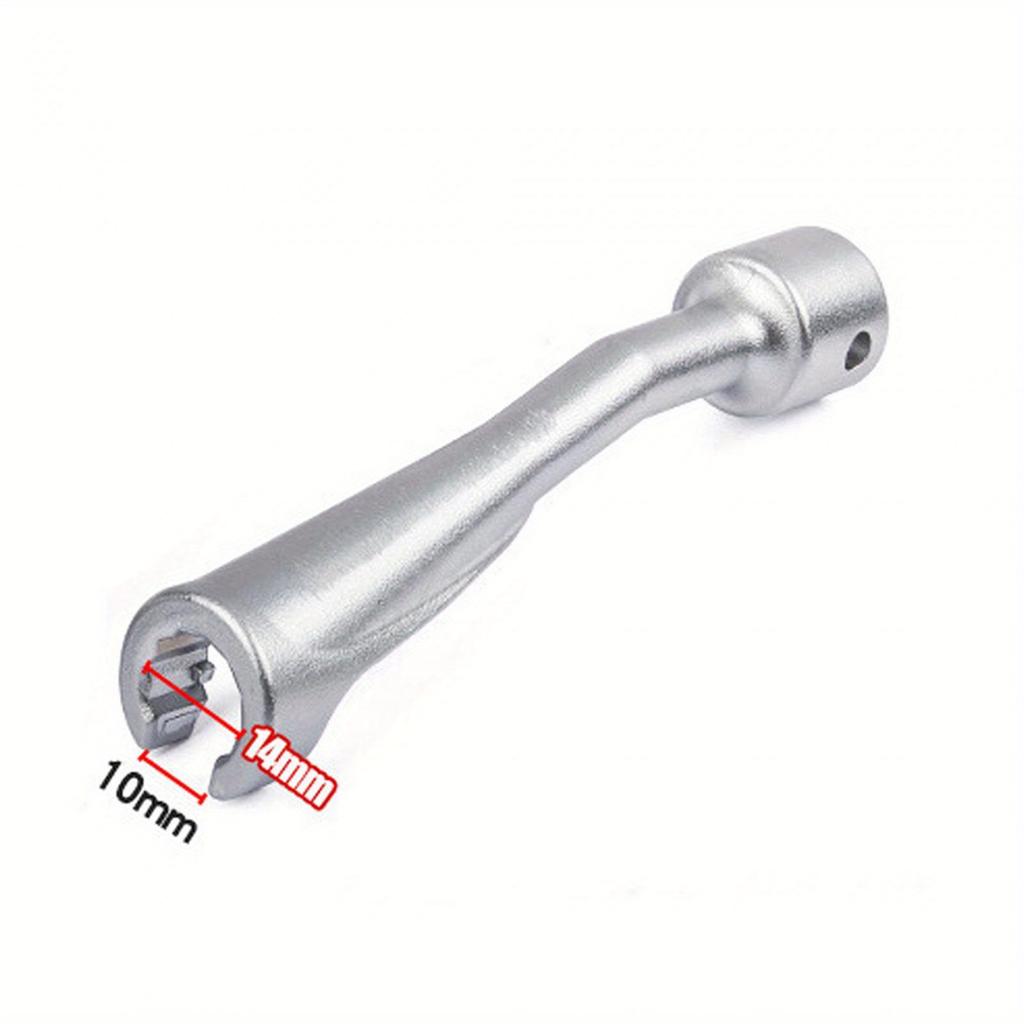 1 buc Cheie tubulară tip L pentru conductă de combustibil Durabilă Cheie tubulară deschisă Unelte de mână cu cap dublu Cheie deschisă 1/2" Cheie tubulară pentru piuliță conductă de combustibil