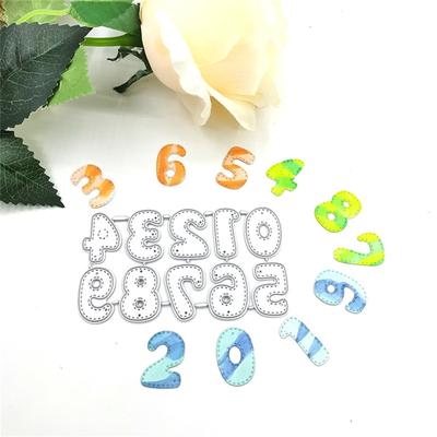 0-9 New Cutting Dies Number Frame Metal DIY Educational Scrapbook  Punch Stencils Embossing Die Cut Mold