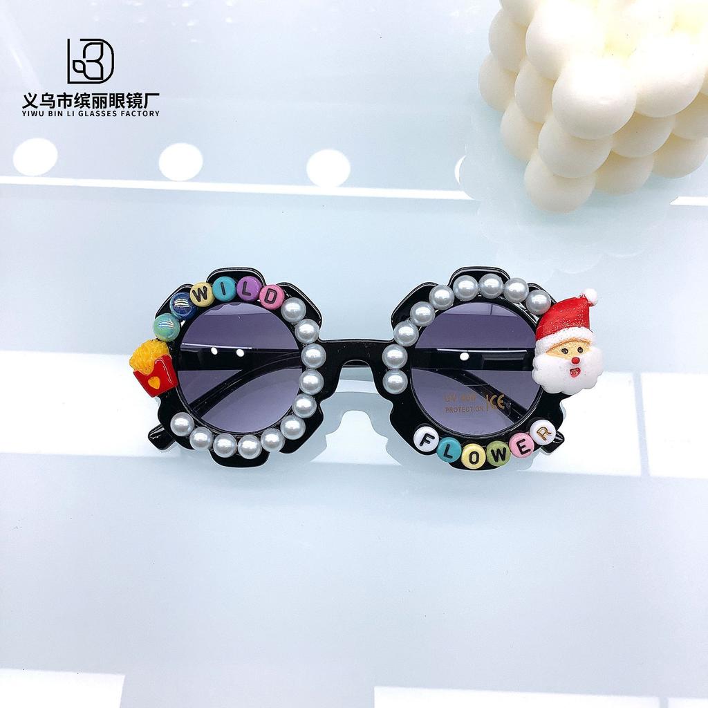 Fashion Children'S Sunglasses Travel Uv Protection Sunshade Sunscreen Diy Baby Glasses Cute