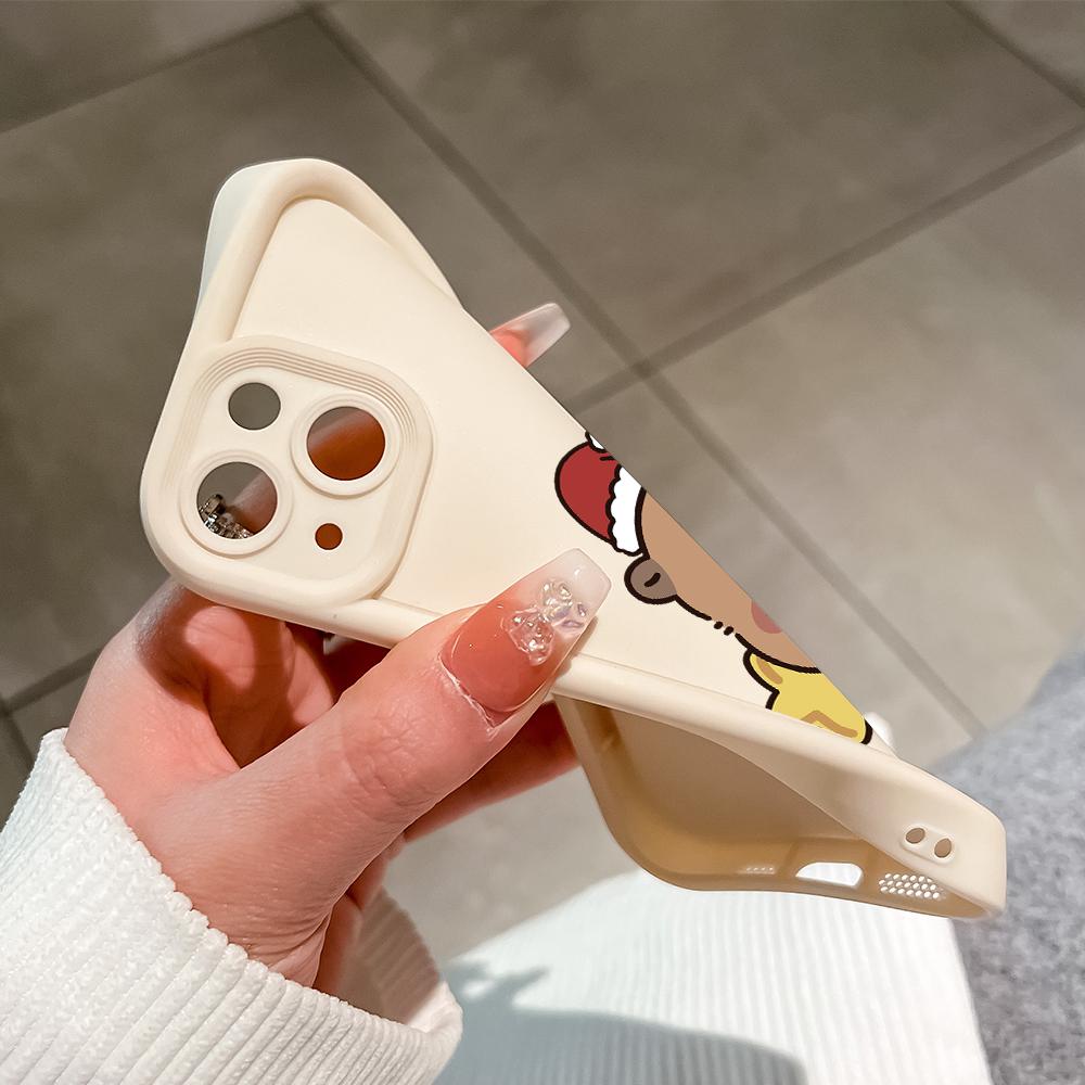 Model de imprimare cu scară pătrată din silicon moale Carcasă pentru telefon Acoperă completă Cameră cu protecție antișoc Carcasă din cauciuc pentru iPhone Infinix Tecno OnePlus