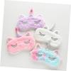 Lurrose Unicorn Blindfold Sleeping Eye Mask, Blindfold Eyeshade Travel Eye Cover, Unicorn Glitter Horn Plush Sleep Eye Mask, Plush Eye Mask, Unicorn S