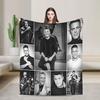 Alejandro Sanz Singer Flannel Blanket Soft Throw Blanket for Outdoor Camping Print Bedspread Sofa Bed Cover