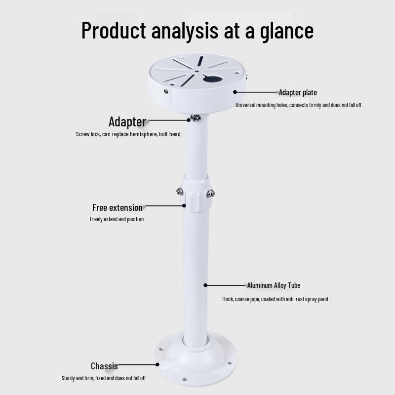 Type I 120 Aluminum Alloy Retractable Hemisphere Extended Outdoor Bracket for Hikvision AP Monitoring Camera