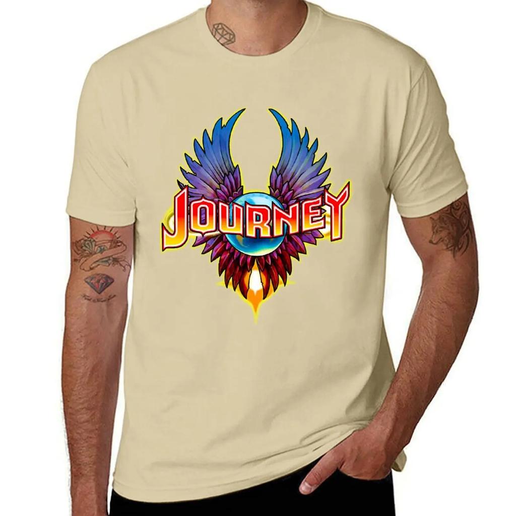 journey Logo rock band T-Shirt oversized summer clothes kawaii clothes t shirt