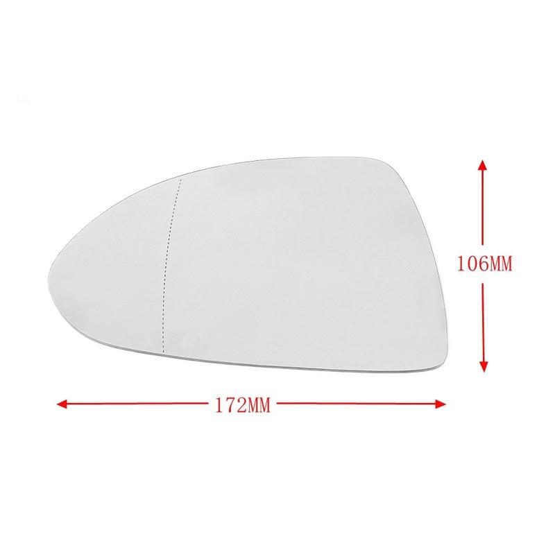 For 06-19 Opel Corsa D E reversing lenses, rearview lenses, reflective mirror glass heating