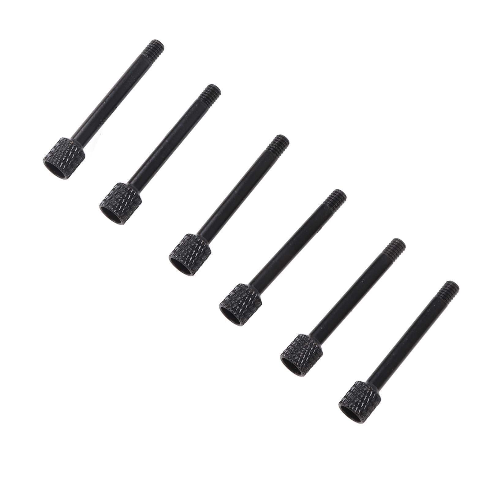 

6 шт. Винт струны электрогитары Винт для фиксации струны Тремоло Бридж Седло Зажим Замок Винт для струны Аксессуары для гитарных частей чёрный