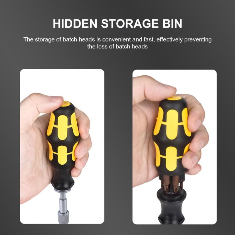 Magnetic Ratchet Screwdriver Set,Multibit Ratchet Screw Driver,Ratcheting Screwdriver Telescoping Hand Tool