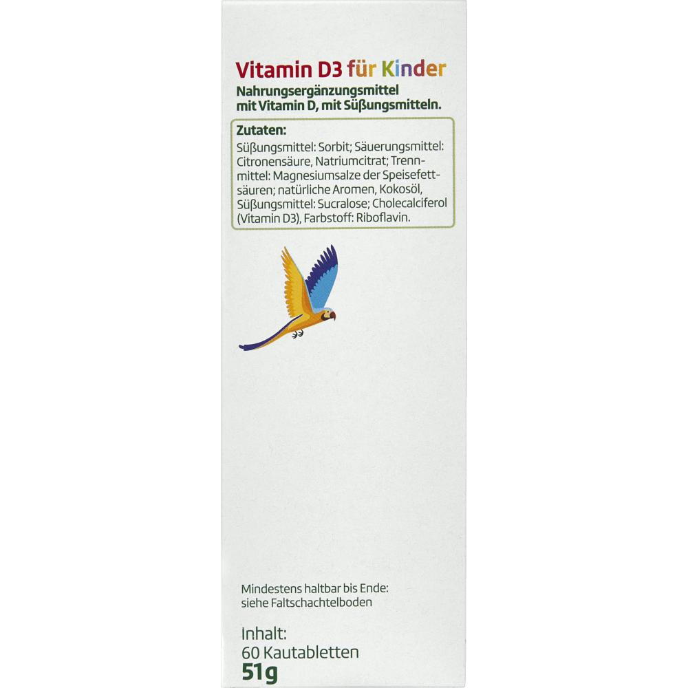 Rothman Altapharma children's chewable vitamin D3, 60 tablets
