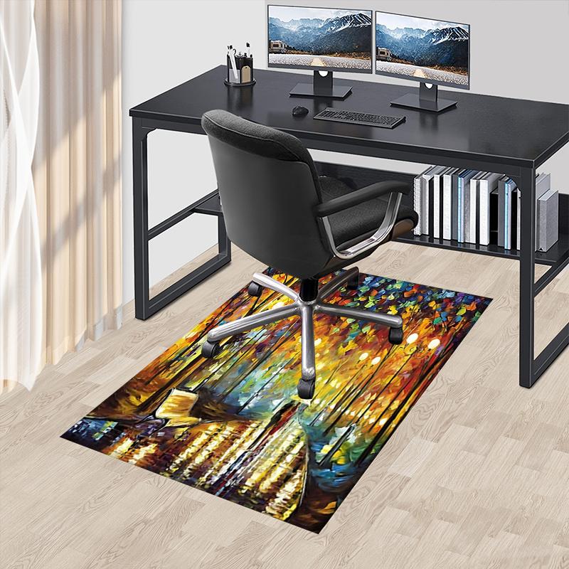 

Romantic Theme Chair Mat Office Carpet: Oversized Rug for Home Decor, Suitable for Living Room, Bedroom, and Various Rooms - Perfect Gift fo 60cm by 90cm