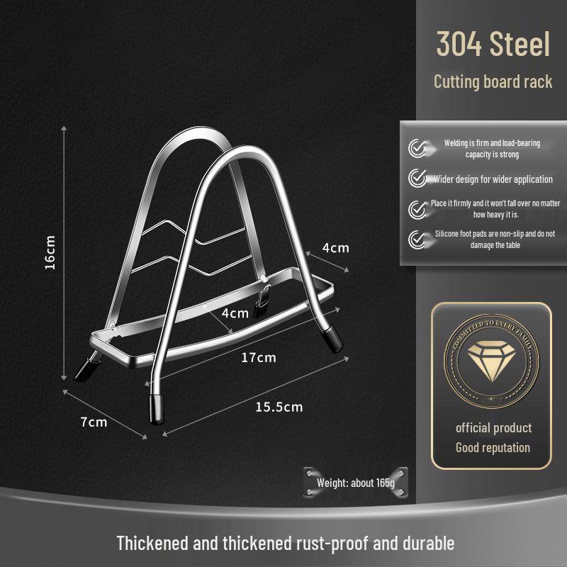 Suport Premium Multifuncțional din Oțel Inoxidabil pentru Tocătoare