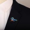 2023 neue Bunte Intarsien Strass Emaille Vogel Brosche Pins für Frauen Luxus Klassische Tier Metall Broschen Schmuck