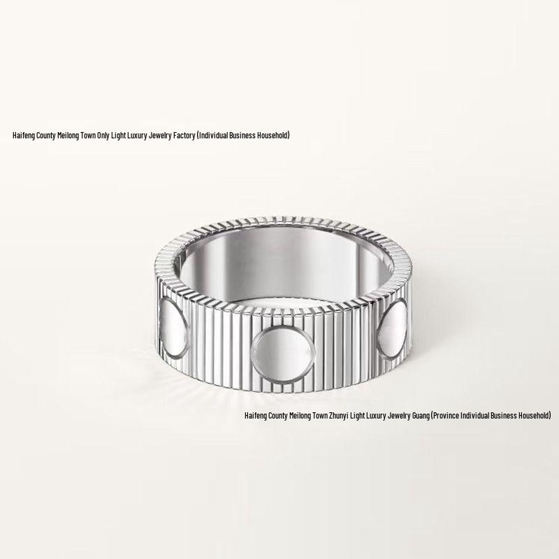 Inele Kaga Love Eternal CNC: Design Modern cu Caneluri pentru Șuruburi pentru Cupluri