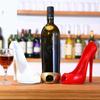 Kreative Harz High Heel Form Weinregal Rotwein Rack Home Dekoration