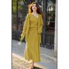 Mokana Women's Knitted Top & Mid-Length Skirt Set