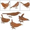 Fish Pond Decorative Ornament Rusty Metal Birds Snowy And Rainy Weather Decorate Garden Patio Families Weatherproof