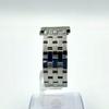 Used 984 New Battery BALENCIAGA Balenciaga Watch Square Quartz Ivory Stainless Steel Silver Ladies