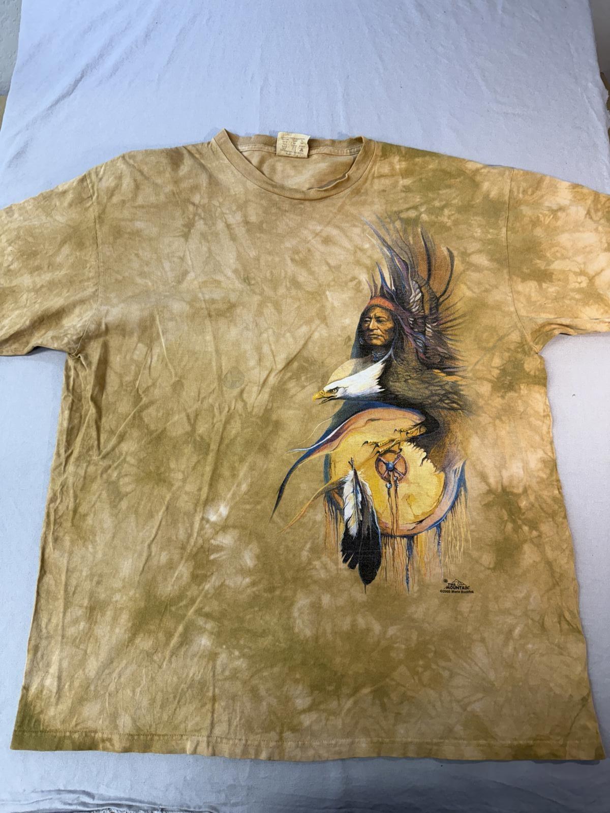 VTG The Mountain T-shirt Native American Bald Eagle Buchfink S
