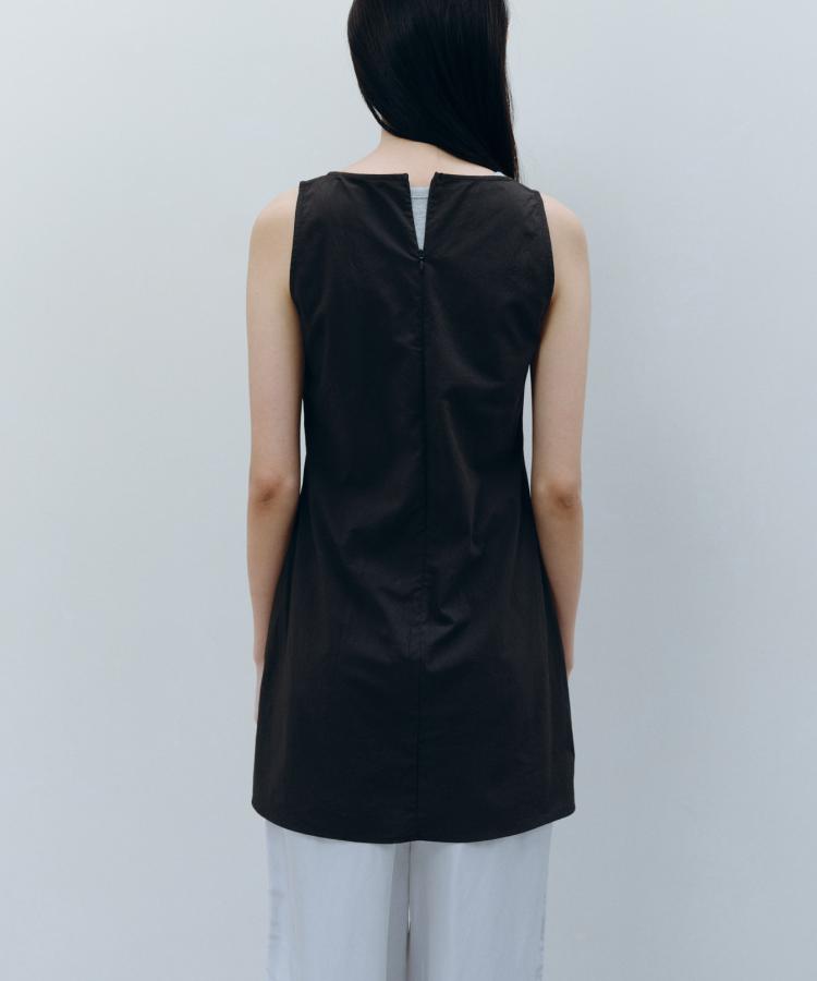 Kasel Detachable Panel Dress, Black