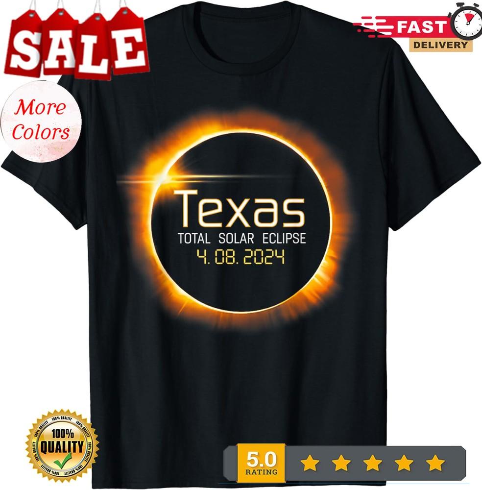 2025/2024 Solar Eclipse Texas State USA Totality Unisex T-Shirt Unisex T-Shirt XXL