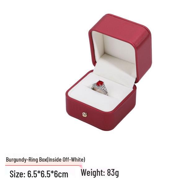 

Элегантная шкатулка для украшений из ПУ кожи с золотой застежкой - дизайн с закругленными углами для колец, брошей, подвесок, браслетов и цепочек.