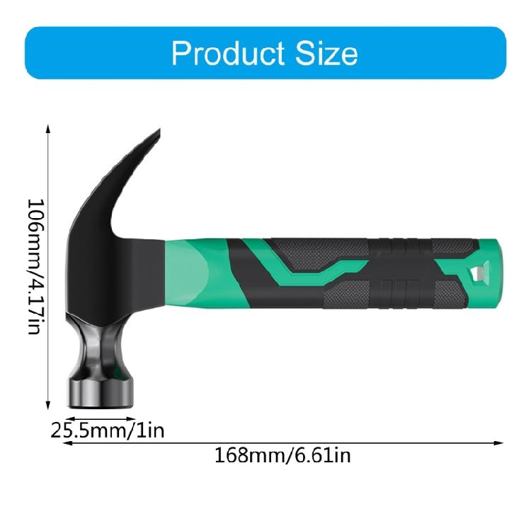 Portable Nonslip Handle Steel Hammer Household Multifunctional Construction Tool Woodworking Hammer Nail Claw Hammer
