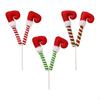 3x Elf Leg Pick Christmas Tree Decorations Feet Indoor Outdoor Stuffed Toppers for Winter