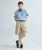 Bermuda Cotton Cargo Shorts Beige