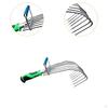 Hand Rake,Garden Rake Cultivator,Lightweight Rubber Handle Cultivating Soil Tiller,Digging for Yard
