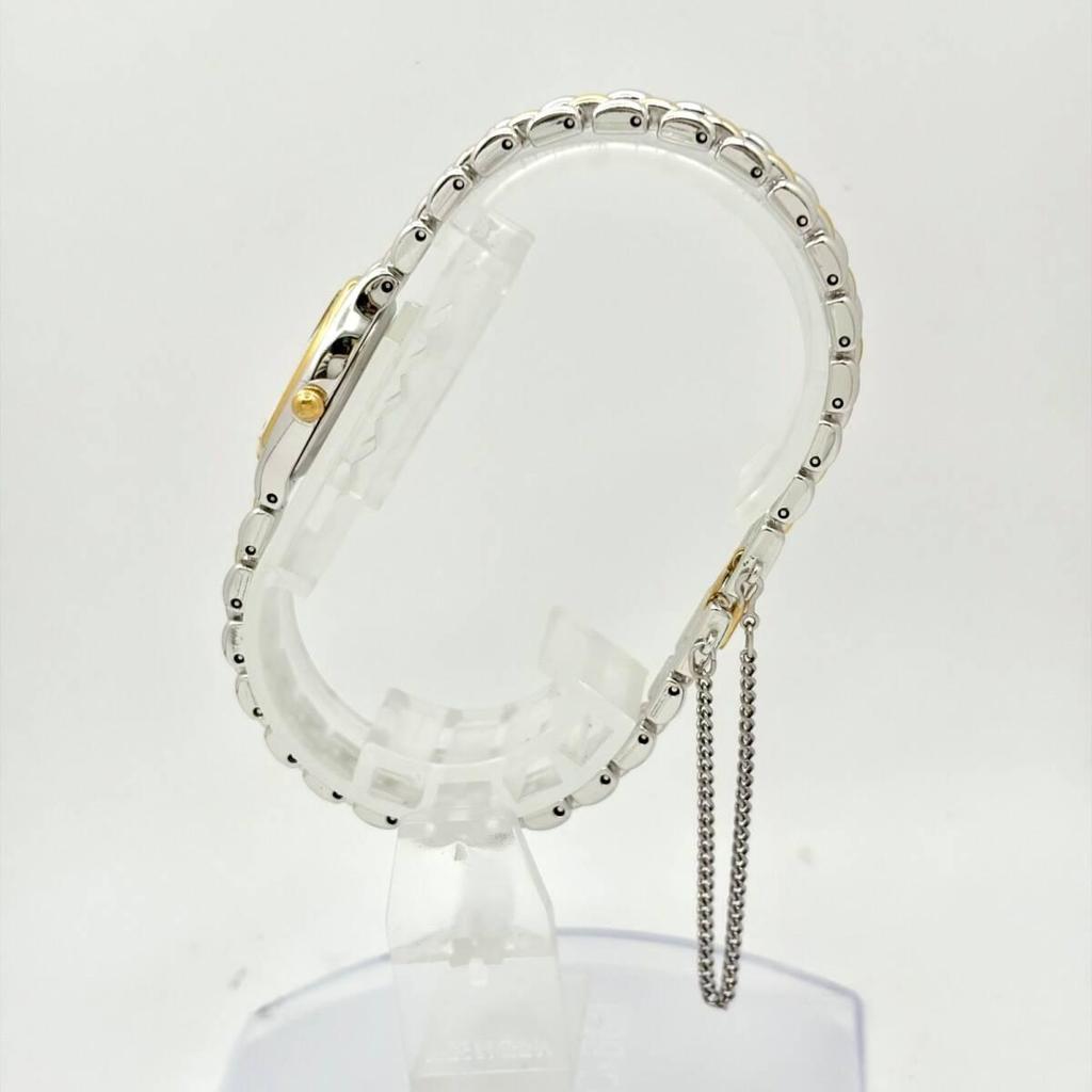 Used [Good condition/new battery] SEIKO Seiko ladies watch oval 1F21-5A00 270098