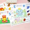 Children's Alphabet Exercise Book Coloring Book, 25 Drawing Stickers for 3-6 Years Old, DIY Coloring Book