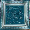 30% Silk 70% Cashmere Scarf Women Hand Rolled Horse Print Square Scarves Wraps Bandana Big Hijabs Female Foulard 135Cm