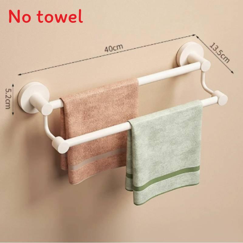 Modern Stainless Steel Double Towel Bar With Load Capacity For Bathroom Storage