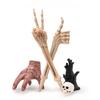 Spooky Decor Skeleton Gesture Lawn Stake Stable Halloween Decoration  Lawn Garden