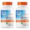 Doctors B Complex Quadrufolic Veggie Capsules 60 Tablets 2 Pcs